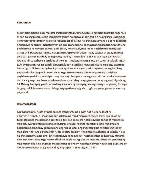 pananaliksik tungkol sa online games pdf|Pananaliksik.